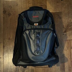 Swiss Army x Deluxe Carry On in Black and Dark Gray